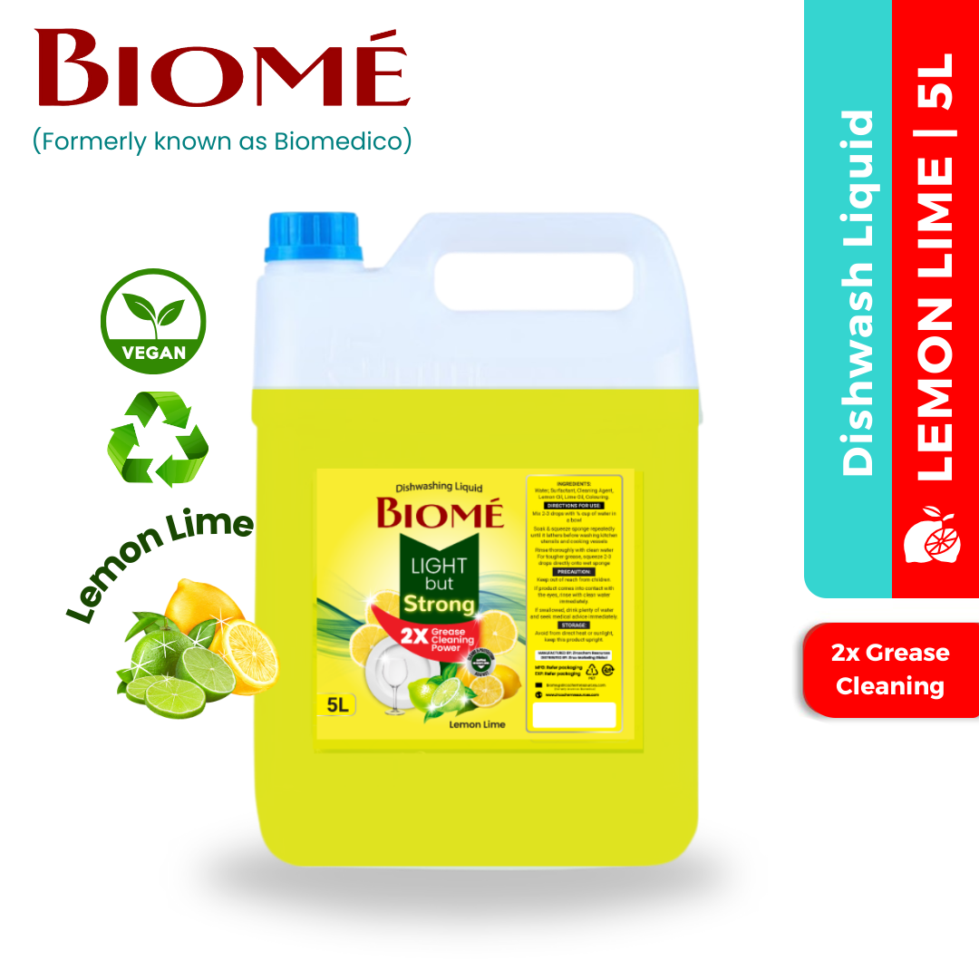 BIOMÉ Dishwash Liquid 5L – Lemon Lime | Lime & Mineral Salt
